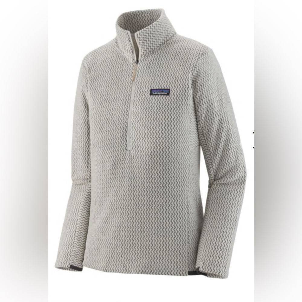 Patagonia Women’s R1 Air Zip-Neck Pullover Wool White Size Medium